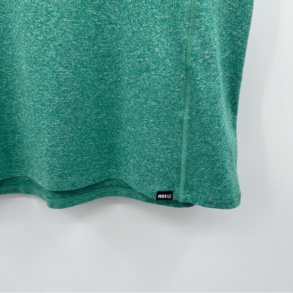 REI T Shirt Women Medium Green ShortSleeve Tee Top Outdoor Stretch Hiking Active - Picture 2 of 6